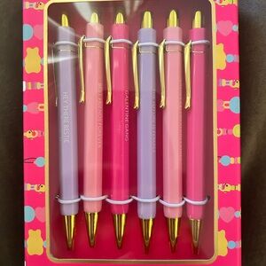 Pink and Purple Pen Set